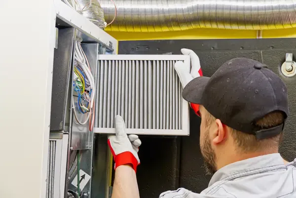 Filter maintenance at an indoor air handler